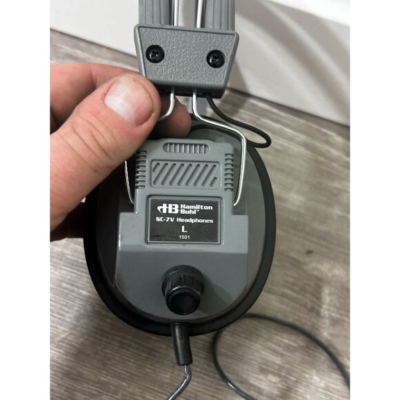 Hamilton Buhl SC-7V Wired Stereo Headphone With Mic Over-the-ear Silver Gray - Picture 2 of 4